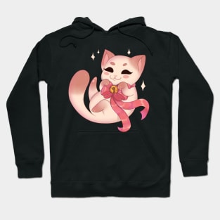 Cute kitty cat with a ribbon Hoodie